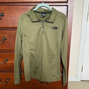 The North Face Sage Green Quarter-Zip Pullover